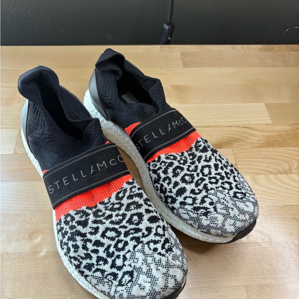 Adidas by Stella McCartney Black and Red Athletic Shoes